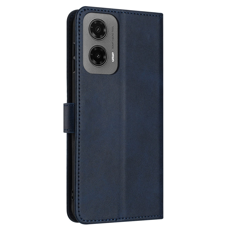 For Motorola Moto G35 Solid Calf Texture Flip Leather Phone Case