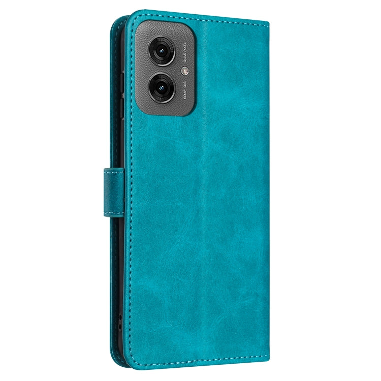 For Motorola Moto G55 Solid Calf Texture Flip Leather Phone Case