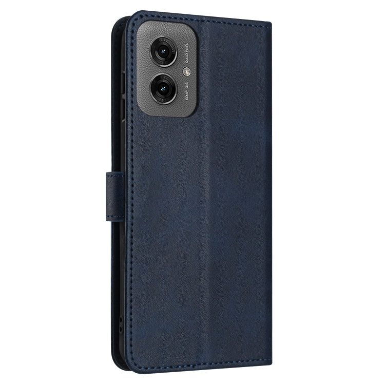 For Motorola Moto G55 Solid Calf Texture Flip Leather Phone Case