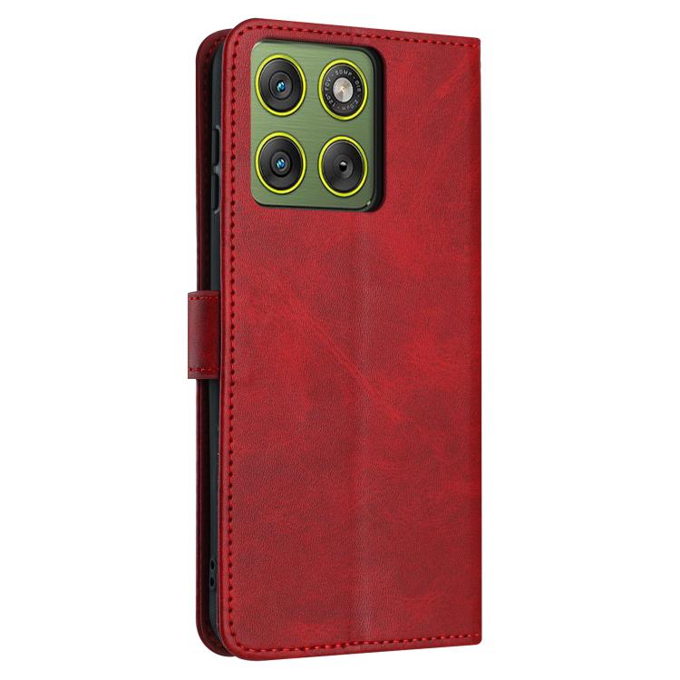 For Motorola Edge 70 5G Solid Calf Texture Flip Leather Phone Case