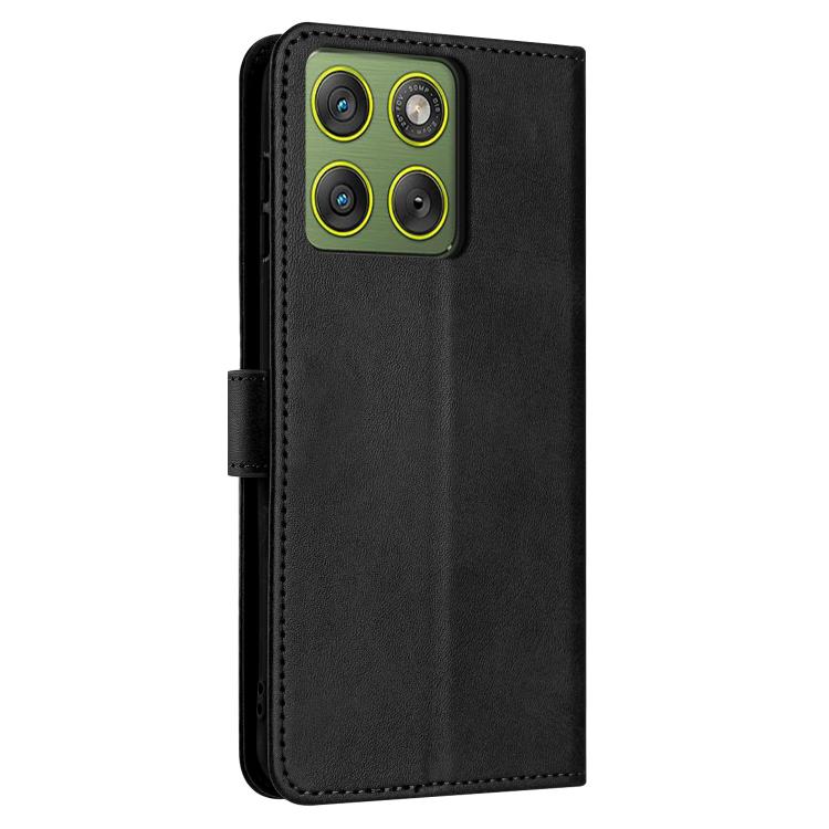 For Motorola Edge 70 5G Solid Calf Texture Flip Leather Phone Case