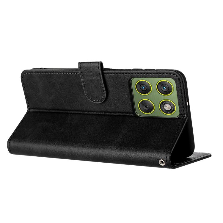 For Motorola Edge 70 5G Solid Calf Texture Flip Leather Phone Case
