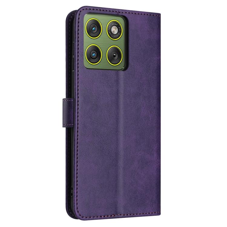 For Motorola Edge 70 5G Solid Calf Texture Flip Leather Phone Case