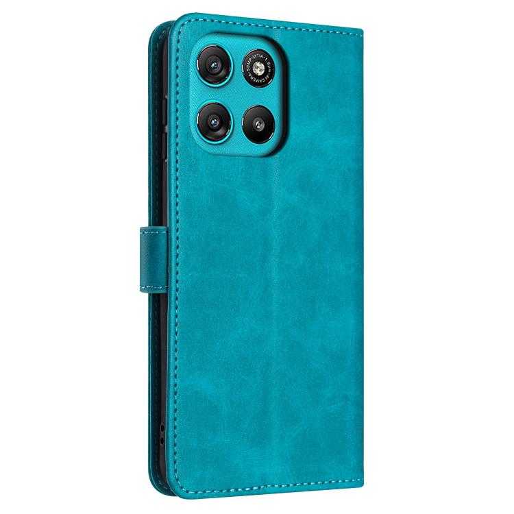 For Motorola Moto G67 Power / G57 Power Solid Calf Texture Flip Leather Phone Case