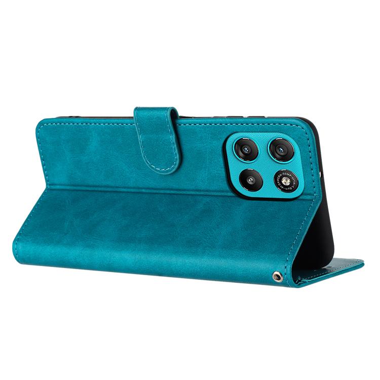 For Motorola Moto G67 Power / G57 Power Solid Calf Texture Flip Leather Phone Case