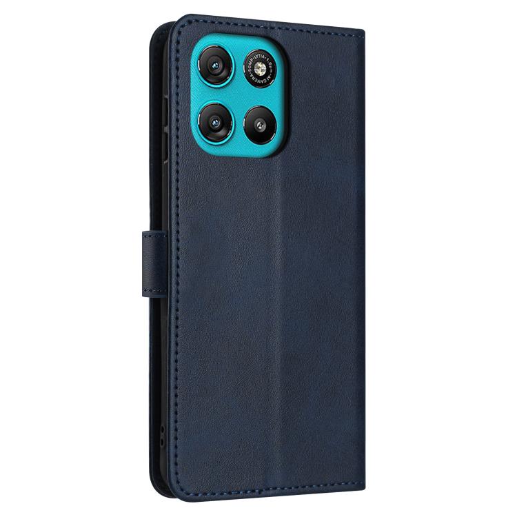 For Motorola Moto G67 Power / G57 Power Solid Calf Texture Flip Leather Phone Case