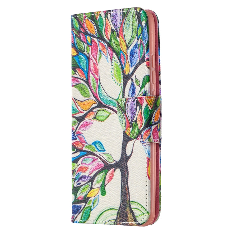 For Xiaomi Redmi 9A Colored Drawing Pattern Horizontal Flip Leather Case with Holder & Card Slots & Wallet