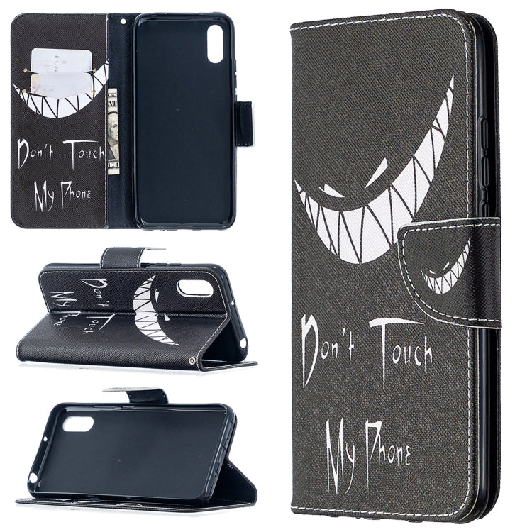 For Xiaomi Redmi 9A Colored Drawing Pattern Horizontal Flip Leather Case with Holder & Card Slots & Wallet