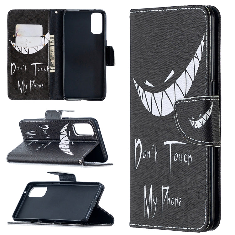 For OPPO Reno4 5G Colored Drawing Pattern Horizontal Flip Leather Case with Holder & Card Slots & Wallet