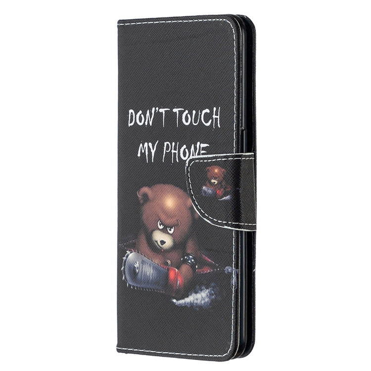 For OPPO Reno4 5G Colored Drawing Pattern Horizontal Flip Leather Case with Holder & Card Slots & Wallet