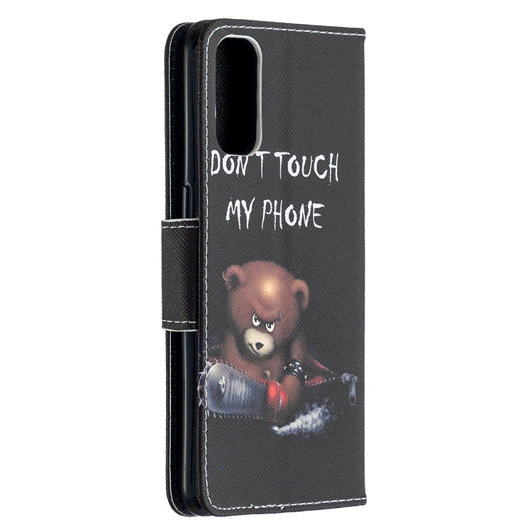 For OPPO Reno4 5G Colored Drawing Pattern Horizontal Flip Leather Case with Holder & Card Slots & Wallet