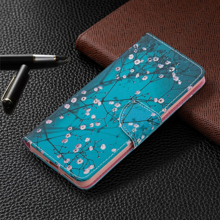 For OPPO Reno4 5G Colored Drawing Pattern Horizontal Flip Leather Case with Holder & Card Slots & Wallet