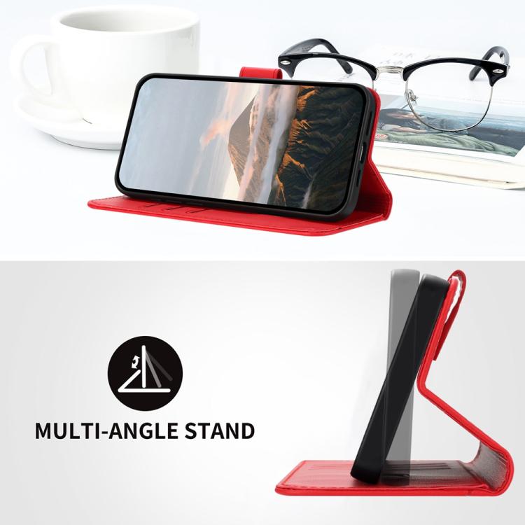 For OPPO Reno14 Pro Global Triangle Pattern Buckle Clasp Leather Phone Case