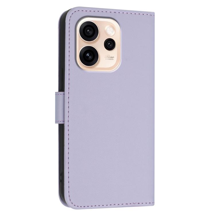 For OPPO Reno15 Pro Max 5G Global Triangle Pattern Buckle Clasp Leather Phone Case