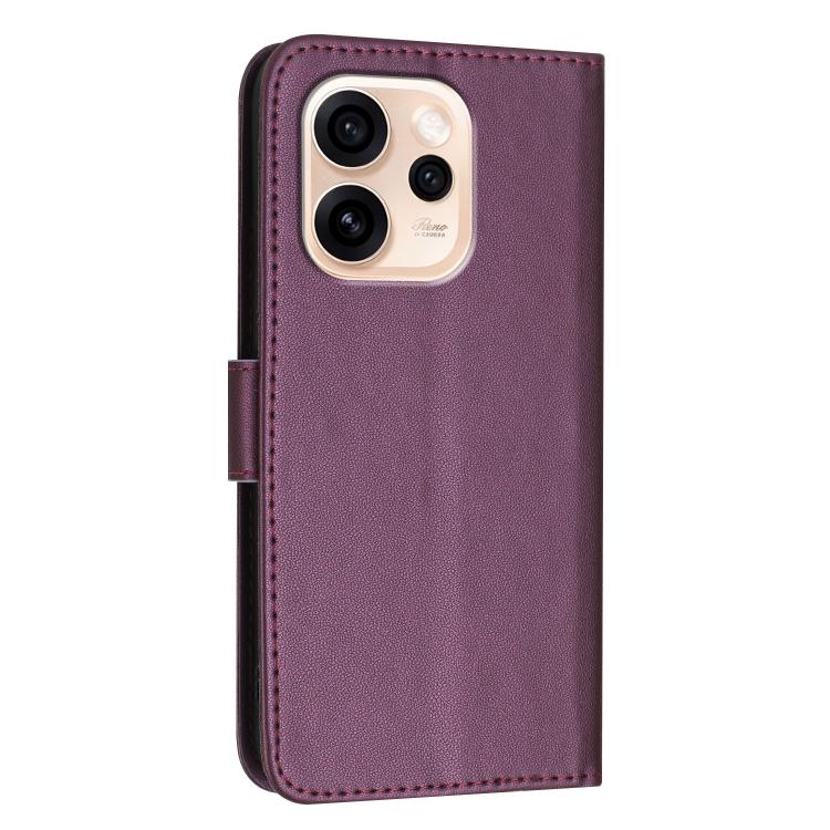 For OPPO Reno15 F 5G Global Triangle Pattern Buckle Clasp Leather Phone Case
