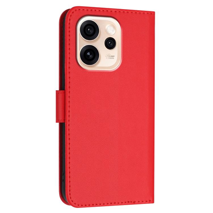 For OPPO Reno15 F 5G Global Triangle Pattern Buckle Clasp Leather Phone Case