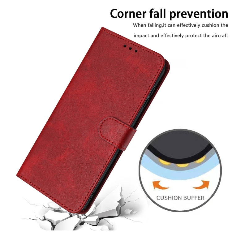 For Samsung Galaxy S25 / S24 5G Solid Calf Texture Flip Leather Phone Case
