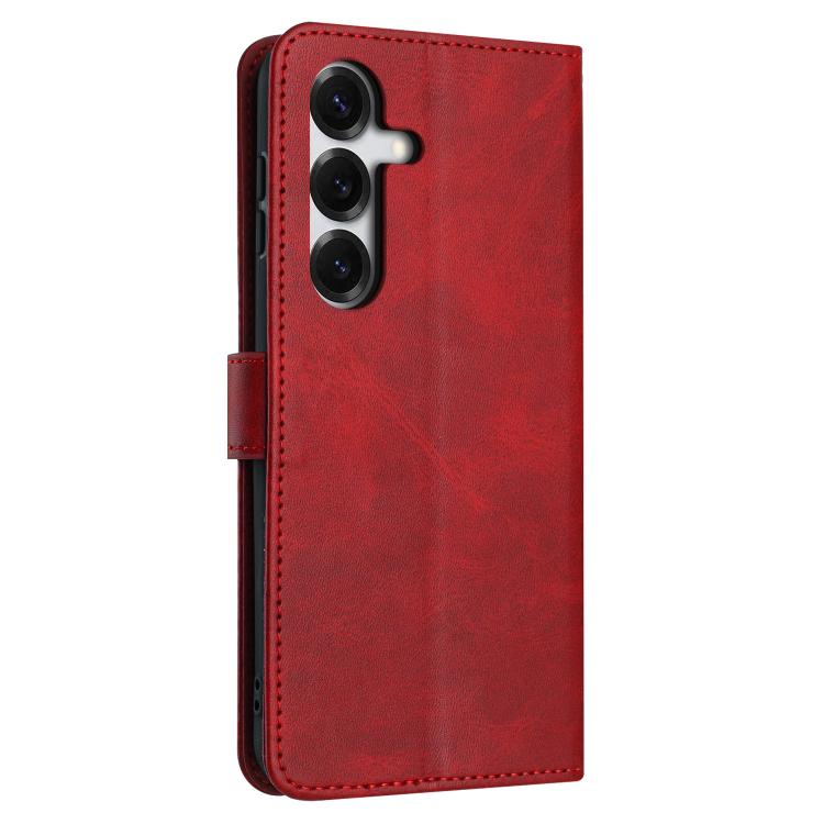 For Samsung Galaxy S26+ 5G Solid Calf Texture Flip Leather Phone Case