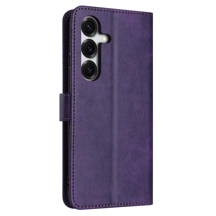For Samsung Galaxy S26+ 5G Solid Calf Texture Flip Leather Phone Case