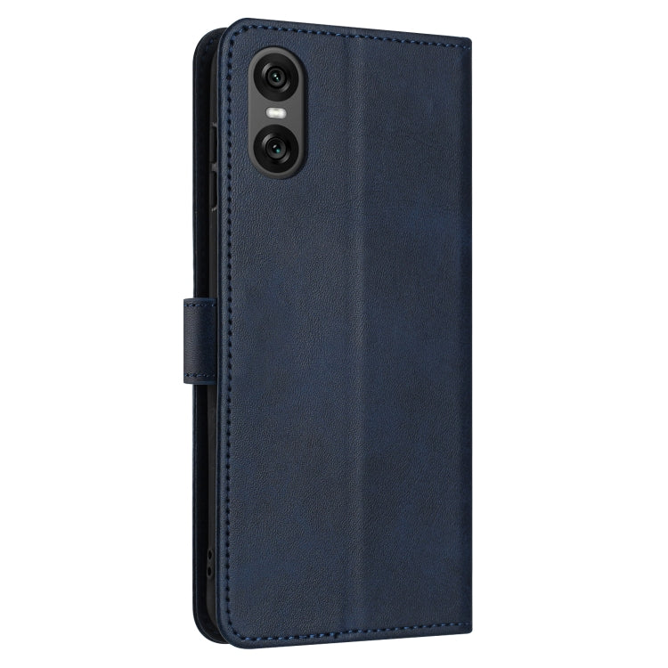 For Sony Xperia 5 VI Solid Calf Texture Flip Leather Phone Case