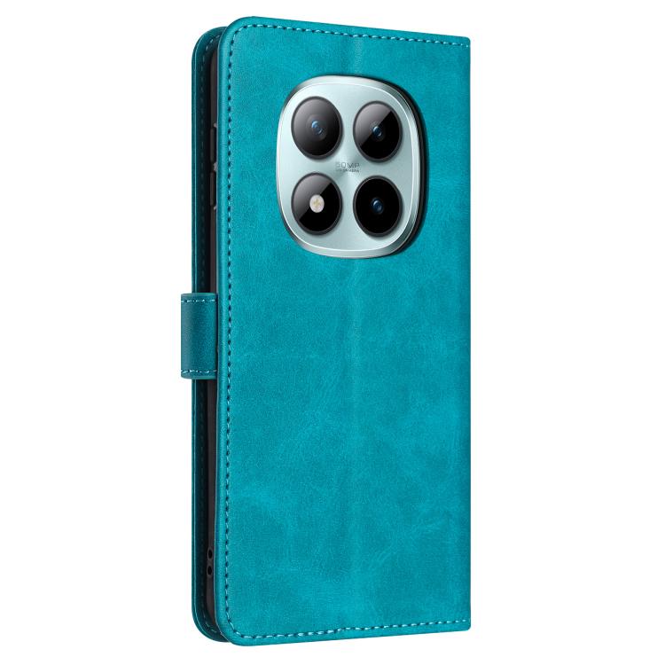 For Redmi Note 15 Pro 4G Global 163.2mm Solid Calf Texture Flip Leather Phone Case
