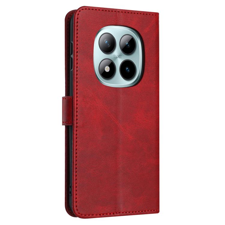 For Redmi Note 15 Pro 4G Global 163.2mm Solid Calf Texture Flip Leather Phone Case