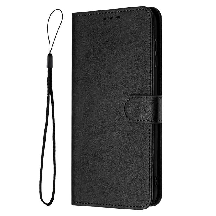 For Redmi Note 15 Pro 4G Global 163.2mm Solid Calf Texture Flip Leather Phone Case