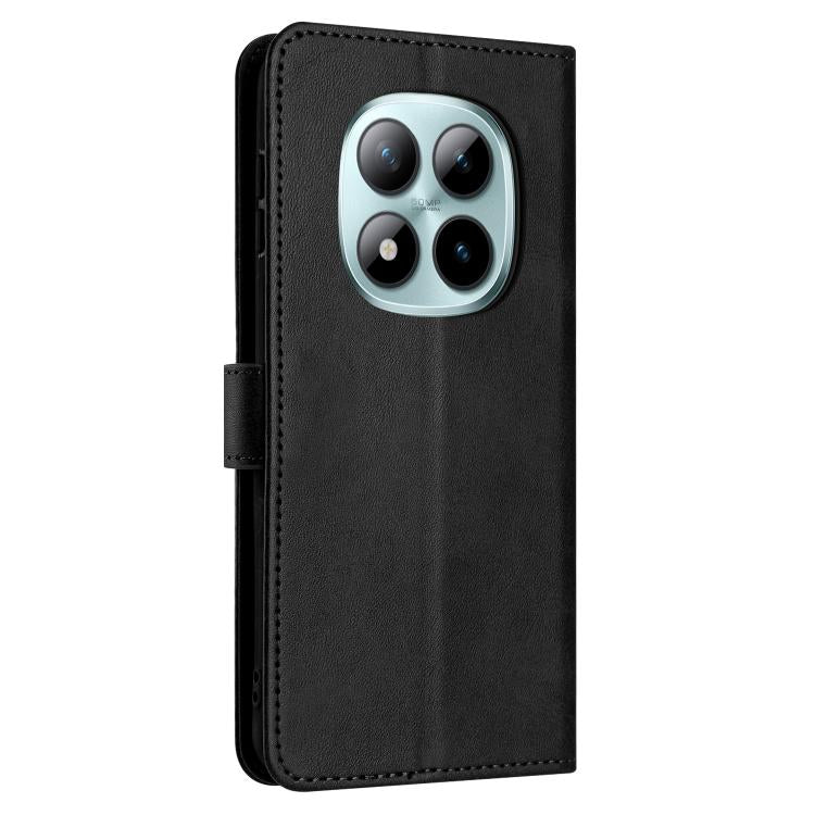 For Redmi Note 15 Pro 4G Global 163.2mm Solid Calf Texture Flip Leather Phone Case