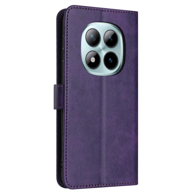 For Redmi Note 15 Pro 4G Global 163.2mm Solid Calf Texture Flip Leather Phone Case