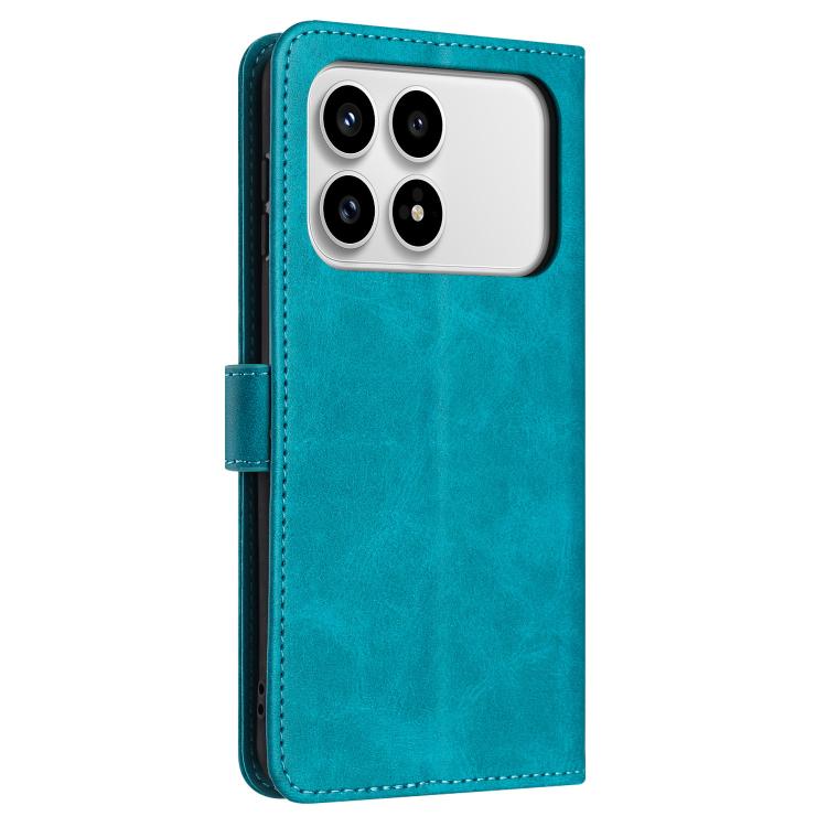 For Redmi K90 / Poco F8 Pro Solid Calf Texture Flip Leather Phone Case