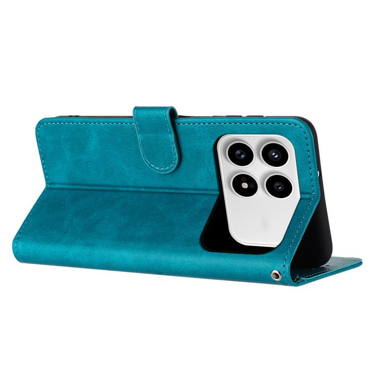 For Redmi K90 / Poco F8 Pro Solid Calf Texture Flip Leather Phone Case