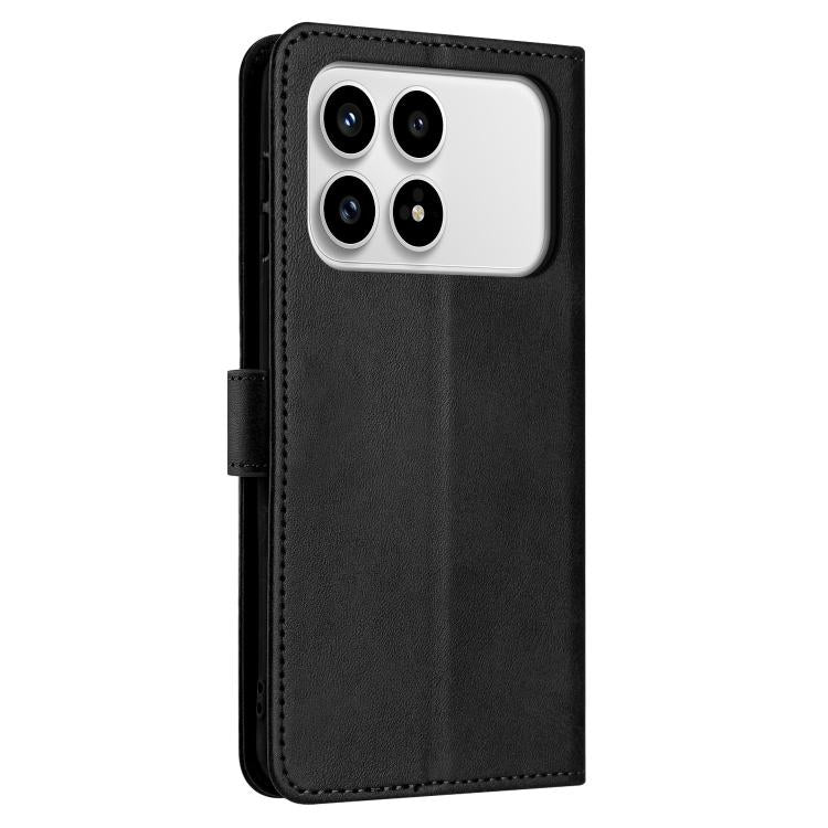 For Redmi K90 / Poco F8 Pro Solid Calf Texture Flip Leather Phone Case