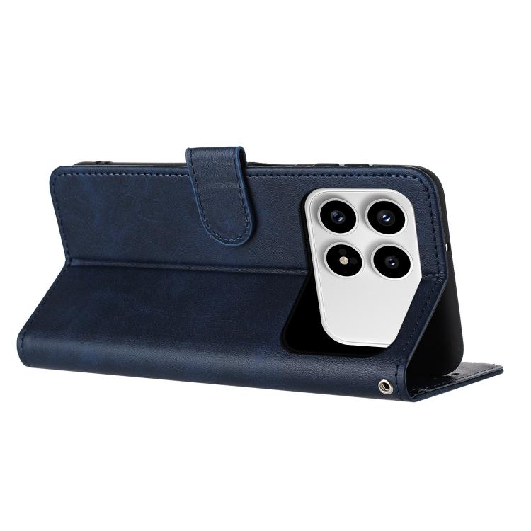 For Redmi K90 / Poco F8 Pro Solid Calf Texture Flip Leather Phone Case