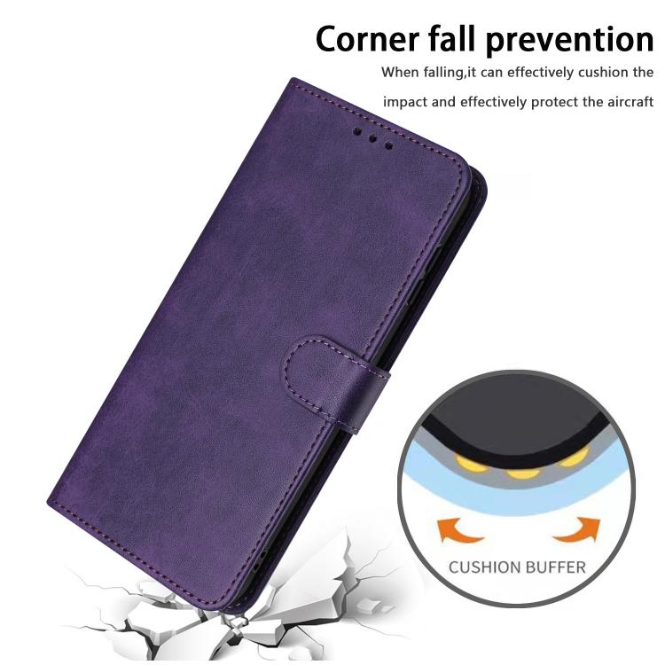 For Redmi K90 / Poco F8 Pro Solid Calf Texture Flip Leather Phone Case