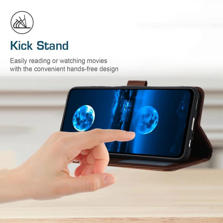 For Redmi K90 Pro Max / Poco F8 Ultra Solid Calf Texture Flip Leather Phone Case