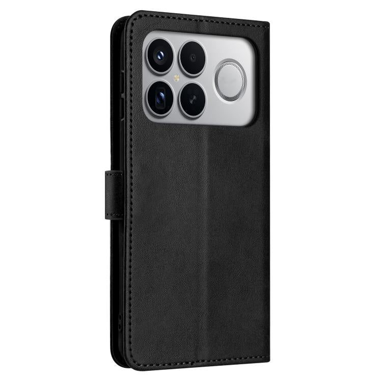 For Redmi K90 Pro Max / Poco F8 Ultra Solid Calf Texture Flip Leather Phone Case