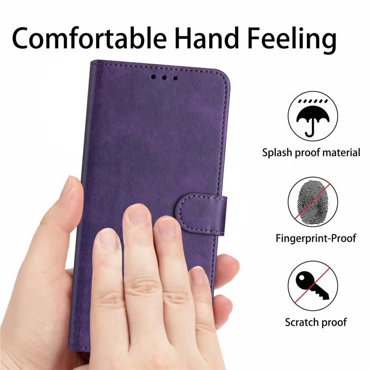 For Redmi K90 Pro Max / Poco F8 Ultra Solid Calf Texture Flip Leather Phone Case