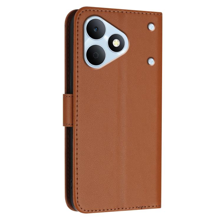 For Realme Note 80 4G Triangle Pattern Buckle Clasp Leather Phone Case