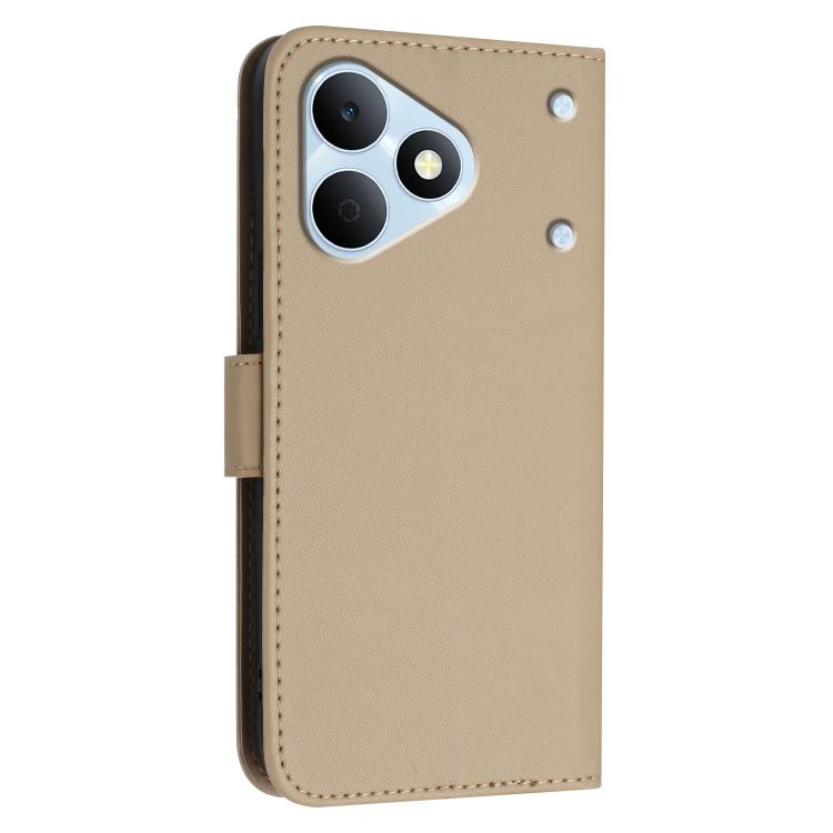 For Realme Note 80 4G Triangle Pattern Buckle Clasp Leather Phone Case