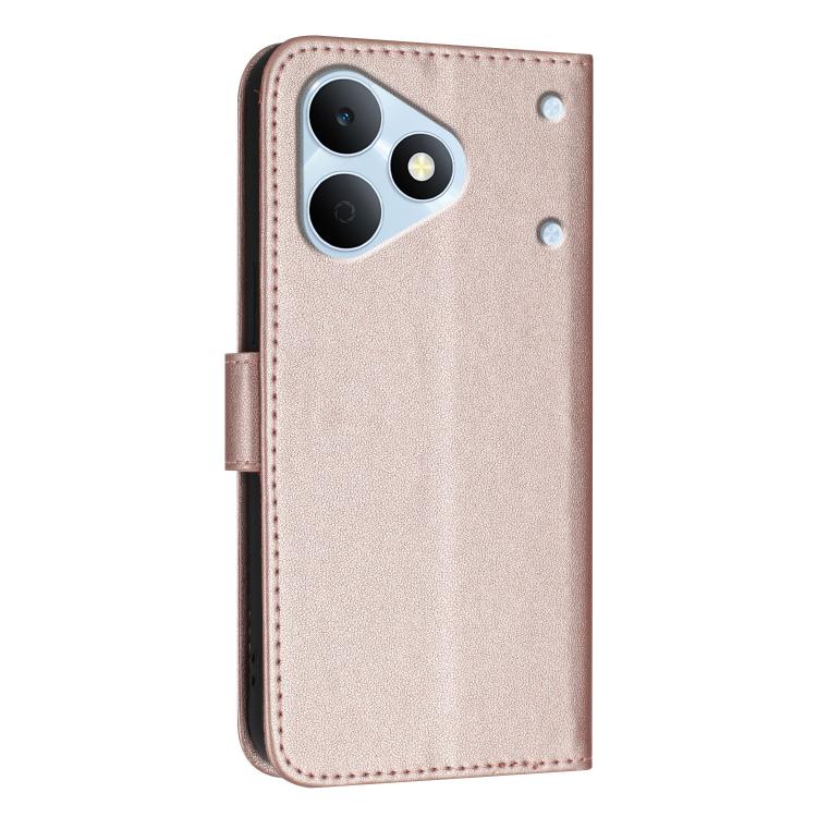 For Realme Note 80 4G Triangle Pattern Buckle Clasp Leather Phone Case