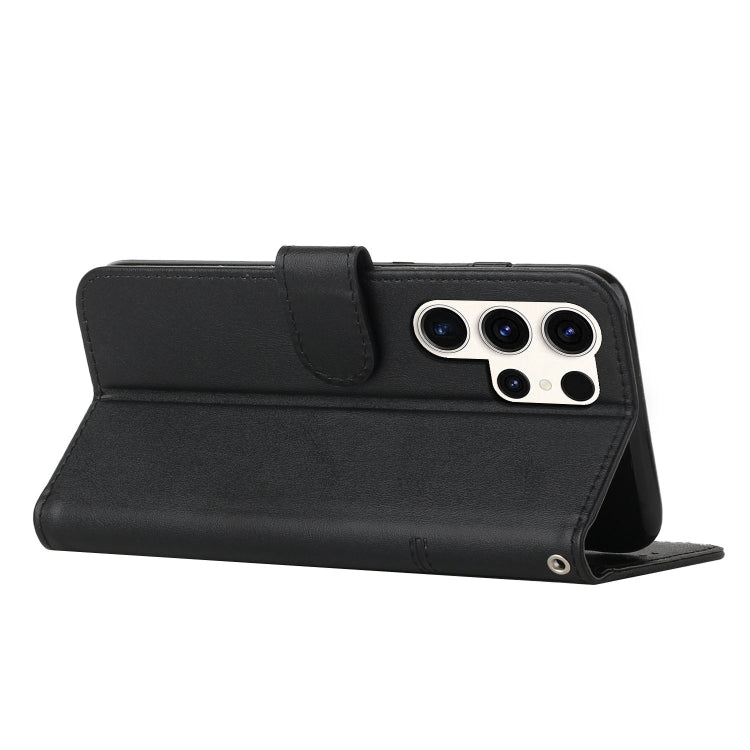 For Samsung Galaxy S25 Ultra 5G Stitching Calf Texture Buckle Leather Phone Case