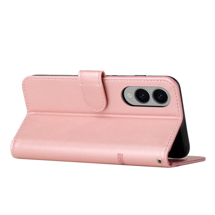 For Samsung Galaxy S25 Edge 5G Stitching Calf Texture Buckle Leather Phone Case