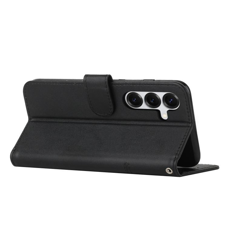 For Samsung Galaxy S26+ 5G Stitching Calf Texture Buckle Leather Phone Case