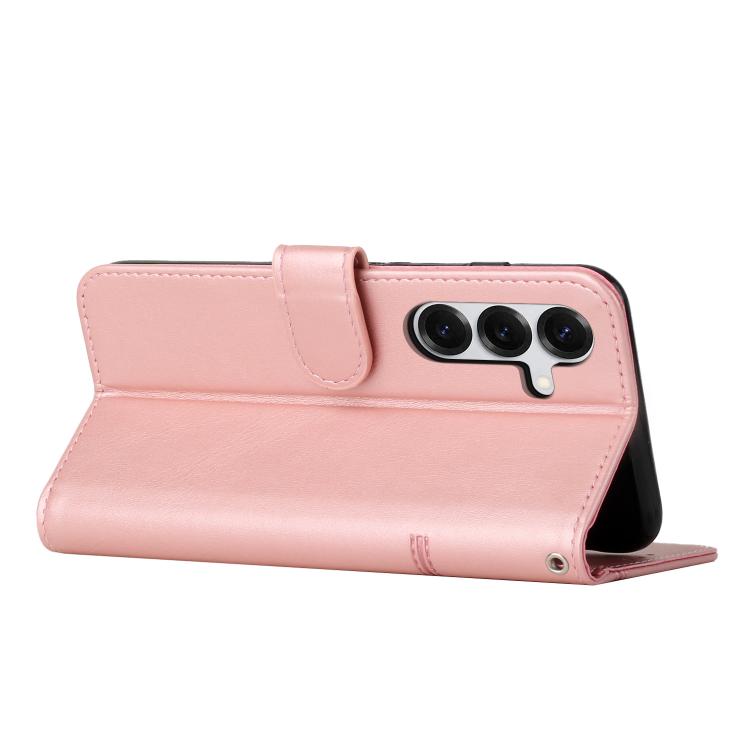 For Samsung Galaxy S26+ 5G Stitching Calf Texture Buckle Leather Phone Case