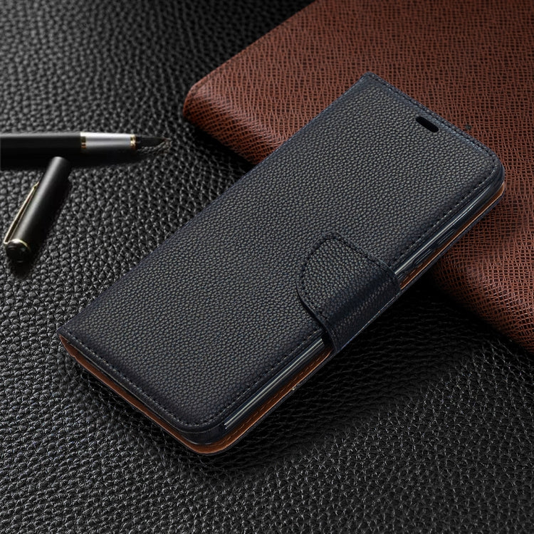 For Xiaomi Redmi 9A Litchi Texture Pure Color Horizontal Flip PU Leather Case with Holder & Card Slots & Wallet & Lanyard