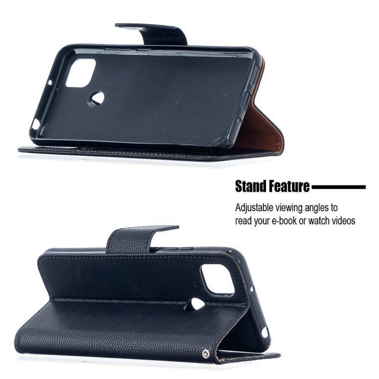 For Xiaomi Redmi 9C Litchi Texture Pure Color Horizontal Flip PU Leather Case with Holder & Card Slots & Wallet & Lanyard