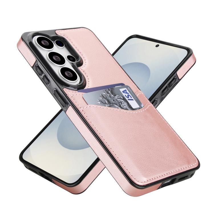 For Samsung Galaxy S26 Ultra 5G Litchi Leather Skin Card Slots Phone Case