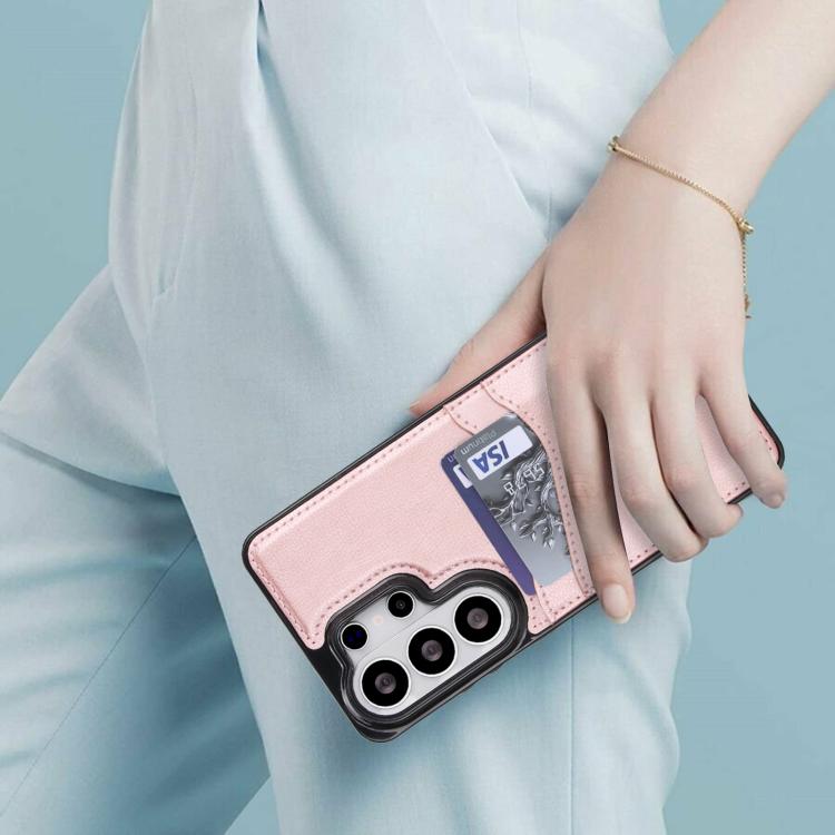 For Samsung Galaxy S26 Ultra 5G Litchi Leather Skin Card Slots Phone Case