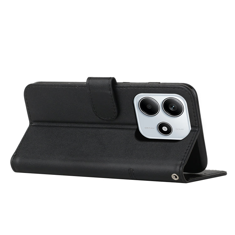 For Redmi Note 14 5G Global Stitching Calf Texture Buckle Leather Phone Case