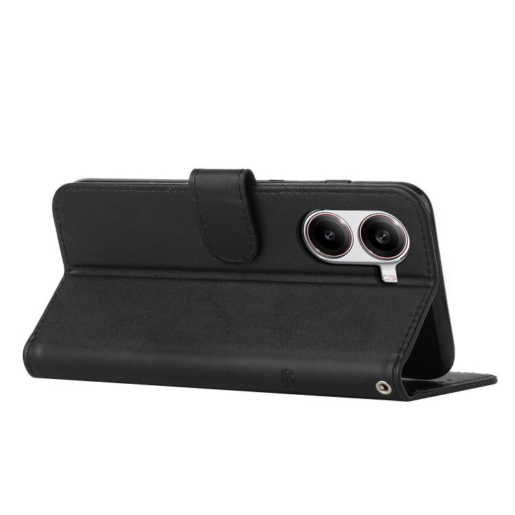 For Redmi Turbo 4 / Xiaomi Poco X7 Pro Stitching Calf Texture Buckle Leather Phone Case